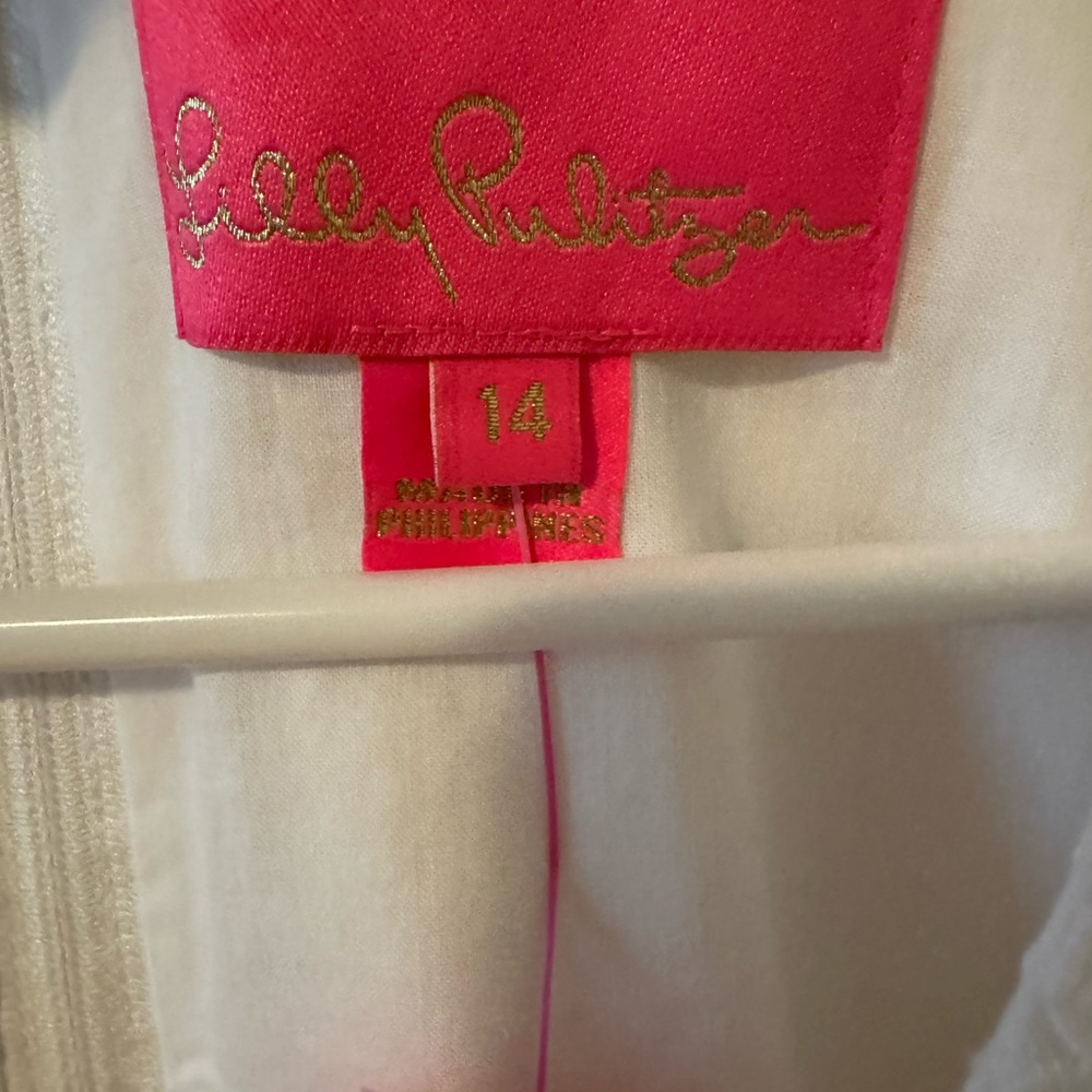 NWT Lilly Pulitzer Maxina Minidress. White. Size 14 - Picture 5 of 7